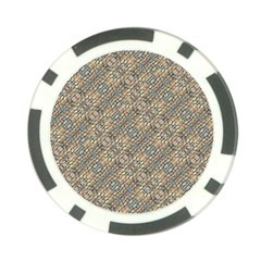 Cobblestone Geometric Texture Poker Chip Card Guards by dflcprints