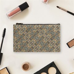 Cobblestone Geometric Texture Cosmetic Bag (small)  by dflcprints