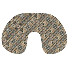 Cobblestone Geometric Texture Travel Neck Pillows