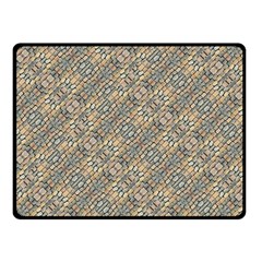 Cobblestone Geometric Texture Double Sided Fleece Blanket (small) 