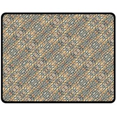 Cobblestone Geometric Texture Double Sided Fleece Blanket (medium) 