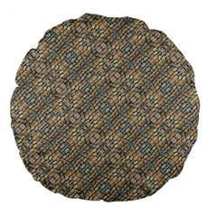 Cobblestone Geometric Texture Large 18  Premium Flano Round Cushions