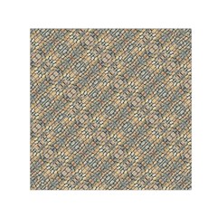 Cobblestone Geometric Texture Small Satin Scarf (square)  by dflcprints