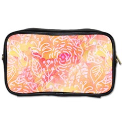 Sunny Floral Watercolor Toiletries Bags by KirstenStar