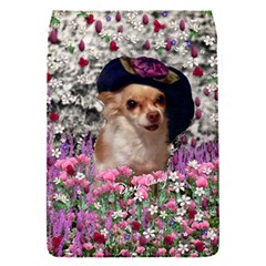 Chi Chi In Flowers, Chihuahua Puppy In Cute Hat Flap Covers (s)  by DianeClancy