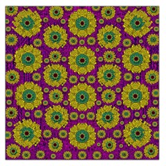 Sunroses Mixed With Stars In A Moonlight Serenade Large Satin Scarf (square) by pepitasart