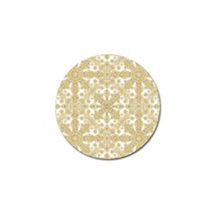 Golden Floral Boho Chic Golf Ball Marker (10 Pack) by dflcprints