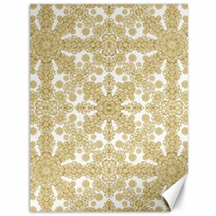 Golden Floral Boho Chic Canvas 36  X 48   by dflcprints