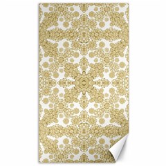 Golden Floral Boho Chic Canvas 40  X 72   by dflcprints