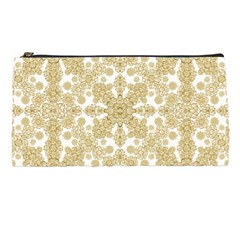 Golden Floral Boho Chic Pencil Cases by dflcprints