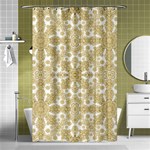 Golden Floral Boho Chic Shower Curtain 48  x 72  (Small)  Curtain(48  X 72 ) - 42.18 x64.8  Curtain(48  X 72 )