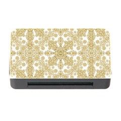 Golden Floral Boho Chic Memory Card Reader With Cf