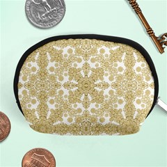 Golden Floral Boho Chic Accessory Pouches (medium) 