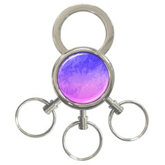 Ombre Purple Pink 3-ring Key Chains by BrightVibesDesign