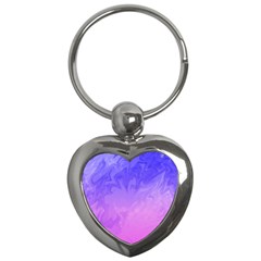 Ombre Purple Pink Key Chains (heart)  by BrightVibesDesign