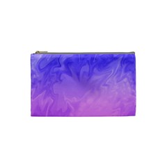 Ombre Purple Pink Cosmetic Bag (small)  by BrightVibesDesign