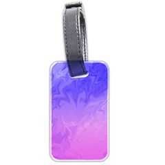 Ombre Purple Pink Luggage Tags (two Sides) by BrightVibesDesign