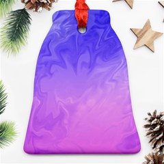 Ombre Purple Pink Bell Ornament (2 Sides)