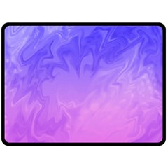 Ombre Purple Pink Double Sided Fleece Blanket (large)  by BrightVibesDesign