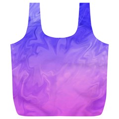 Ombre Purple Pink Full Print Recycle Bags (l)  by BrightVibesDesign