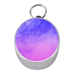 Ombre Purple Pink Mini Silver Compasses