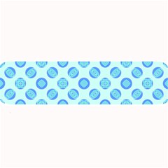 Pastel Turquoise Blue Retro Circles Large Bar Mats