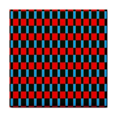 Black Red Rectangles Pattern                                                          			tile Coaster by LalyLauraFLM