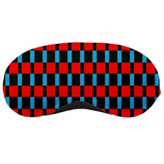 Black Red Rectangles Pattern                                                          			sleeping Mask by LalyLauraFLM