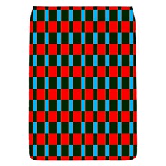 Black Red Rectangles Pattern                                                          			removable Flap Cover (l) by LalyLauraFLM