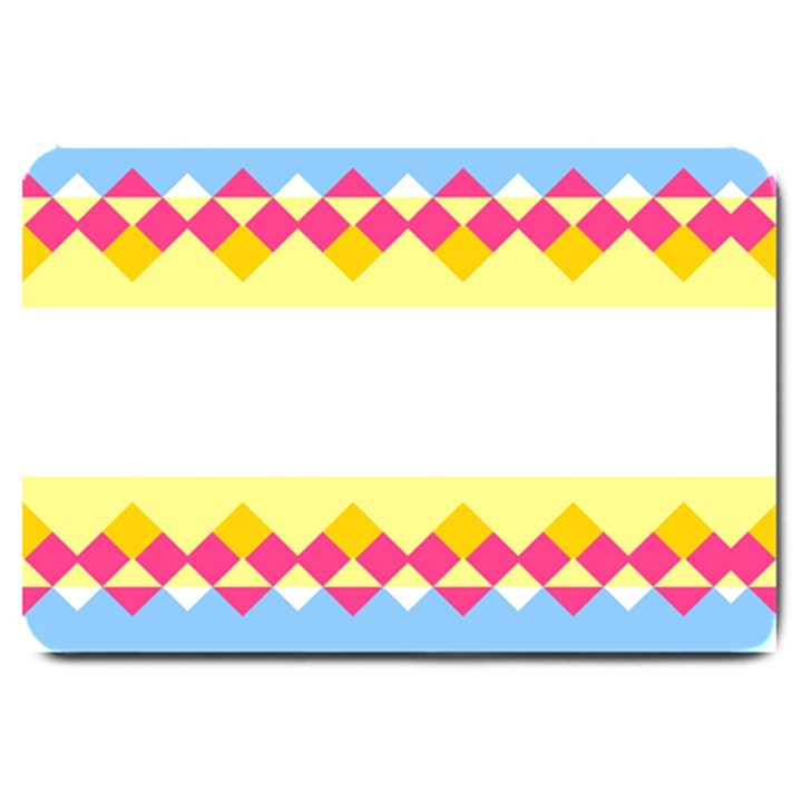 Rhombus and stripes                                                             			Large Doormat