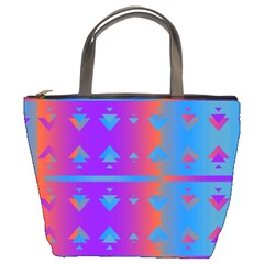 Triangles Gradient                                                             	bucket Bag by LalyLauraFLM