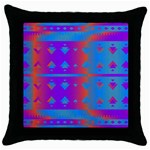 Triangles gradient                                                             			Throw Pillow Case (Black) Front