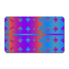 Triangles Gradient                                                             			magnet (rectangular) by LalyLauraFLM