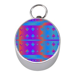 Triangles Gradient                                                             			silver Compass (mini)