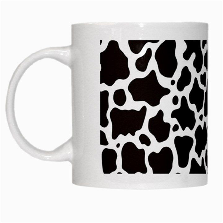 cow_pattern_3x3 White Coffee Mug