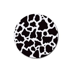 Cow Pattern Rubber Round Coaster (4 Pack) 