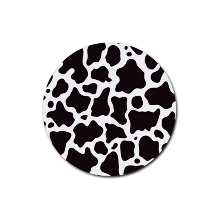 Cow Pattern Rubber Round Coaster (4 pack) 