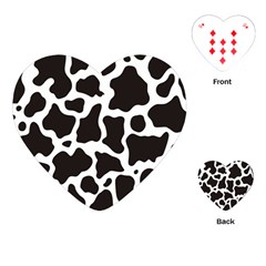 Cow Pattern Playing Cards (heart)  by sifis