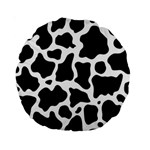 Cow Pattern Standard 15  Premium Round Cushions Front