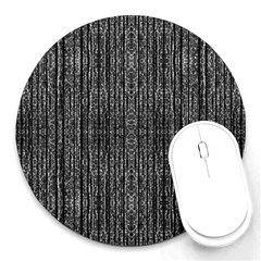 Dark Grunge Texture Round Mousepads