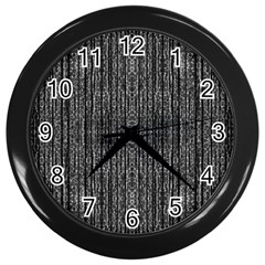 Dark Grunge Texture Wall Clocks (Black)