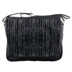 Dark Grunge Texture Messenger Bags