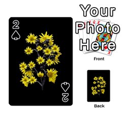 Sunflowers Over Black Playing Cards 54 Designs  by dflcprints