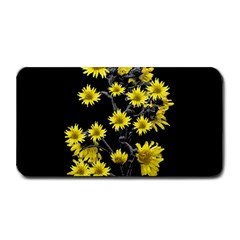 Sunflowers Over Black Medium Bar Mats