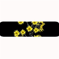 Sunflowers Over Black Large Bar Mats