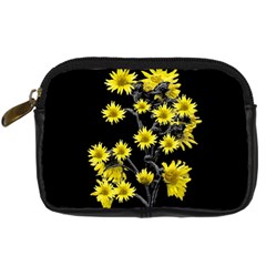 Sunflowers Over Black Digital Camera Cases by dflcprints