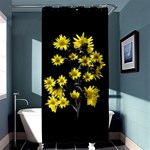 Sunflowers Over Black Shower Curtain 36  x 72  (Stall)  Curtain(36 X72 ) - 33.26 x66.24  Curtain(36 X72 )