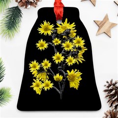 Sunflowers Over Black Bell Ornament (2 Sides)