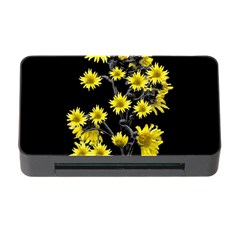 Sunflowers Over Black Memory Card Reader With Cf