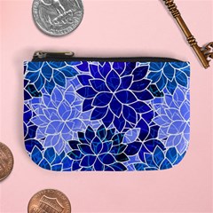 Azurite Blue Flowers Mini Coin Purses by KirstenStar